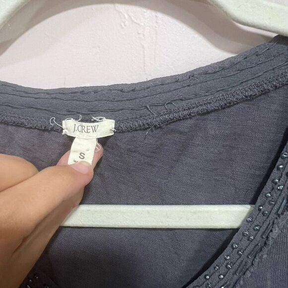 J. Crew grey Beaded Tank - Picture 7 of 8